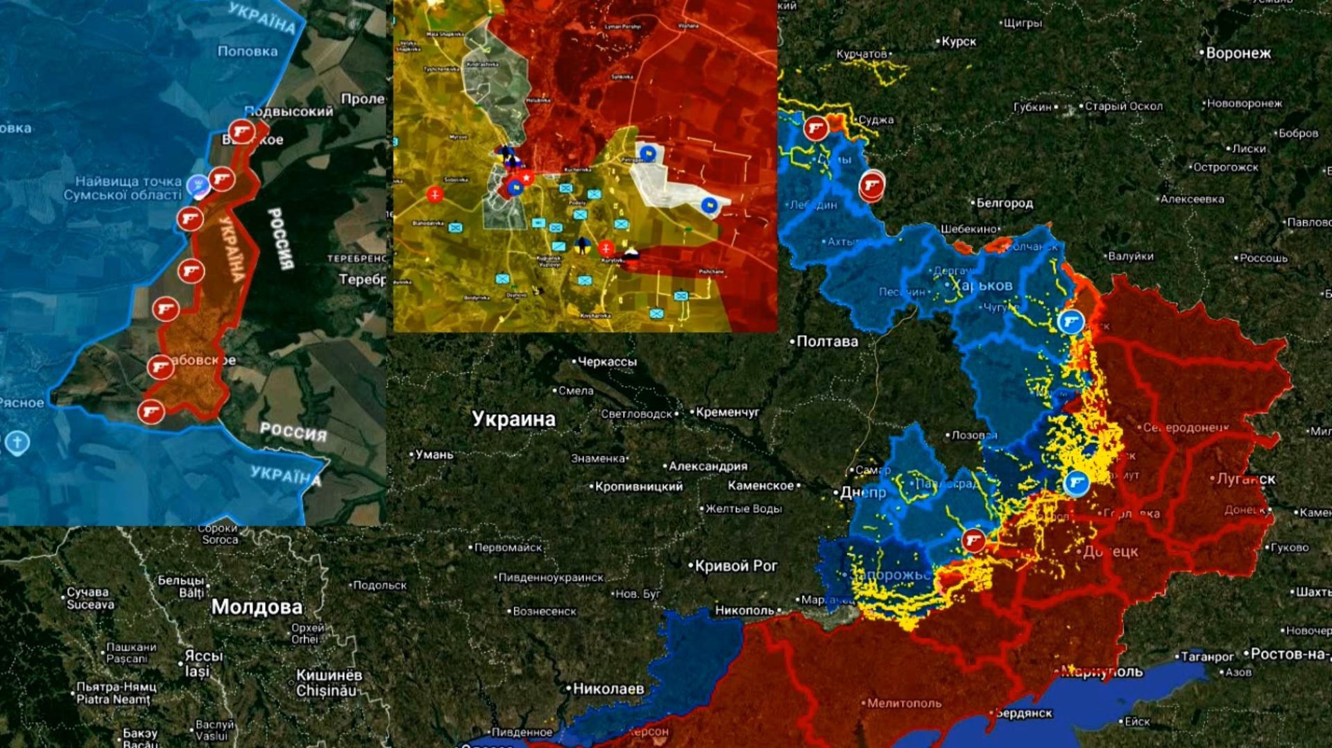 22.12.2025 Карта боевых действий. Бои в Сумской области. Тяжелые бои около Купянска