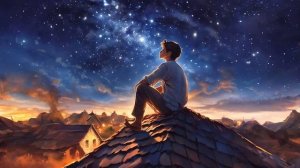 На крыше дома