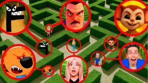 НЕ ВХОДИТЕ В ЭТОТ ЛАБИРИНТ  Hello Neighbor 2, Letter F, Baby.EXE, Mimimishki.EXE, SUN & MOON внутри!