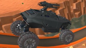Мультфильмы для мальчиков Машинки Race Off Desert Military Prototype