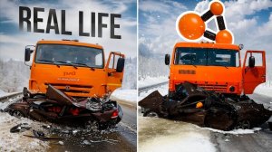 Аварии на реальных событиях в BeamNG.drive #66