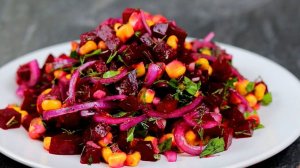 Гости смели быстрее МЯСА! Салат из банальной СВЁКЛЫ и горсти КУКУРУЗЫ!