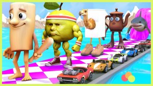 Мультики для детей и малышей. Веселая игра, Яркие Итальянские мемы. Мультфильмы залипалки