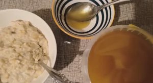 Каша овсяная с изюмом  и тыквой на завтрак. Вкусный и полезный завтрак.