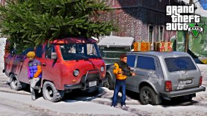 ГРИША И СЕРЕГА ЗАСТРЯЛИ В СУГРОБЕ НА НИВЕ В ЛЕСУ - ЖИЗНЬ ПЕРЕКУПА В GTA 5