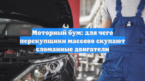 В России перекупщики начали массово скупать сломанные двигатели