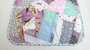 Нужную вещичку для дома я сшила из обрезков. Сумасшедший лоскуток.