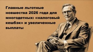 Льготы многодетным семьям в 2026 году: налоговый кешбэк 7%, ипотека 450 000 и не только