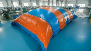 Надувная подушка «Мягкая гора» для установки в грунт, зимний ПВХ 12х8х2 м