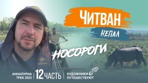 НЕПАЛ 2025. Аннапурна трек. 12 часть. Носороги Читвана и итоги трека. Художники путешествуют