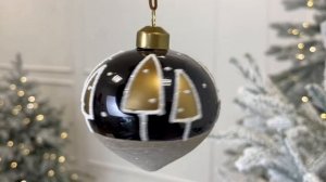 Набор ёлочных шаров и украшений ЗОЛОТАЯ НОЧЬ, стекло, 8-12 см, 12 шт., 1000668