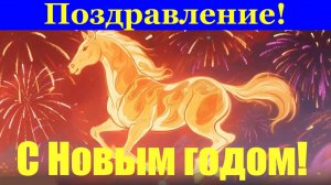 Поздравление! С Новым 2026 годом! Огненной Лошади! 🐎🔥