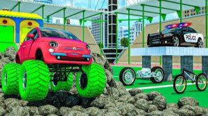 Гигантские тачки против больших колес | Мультик про полицейский грузовик Wheel City Heroes (WCH)