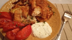 Любимое блюдо моего мужа "Рыбка в картофельной рубашке".