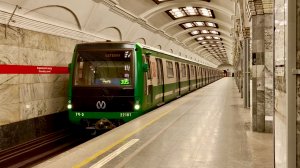 Петербургский метрополитен. Перегонка Юбилейного. Станция Кировский завод.