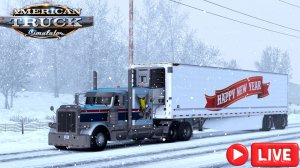 🔴 #AmericanTruckSimulator (1.57) Суровая ЗИМА, ПЕРЕВОЗКА ГРУЗОВ ПО Америки !!!