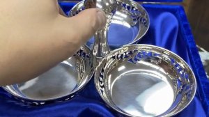 Конфетница (менажница) «Резная», кф082