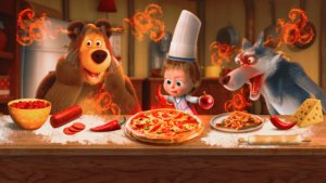 Маша и Медведь | Готовим Пиццу для Голодных Зверей в Лесу | Маша и Медведь Пиццерия Смотреть