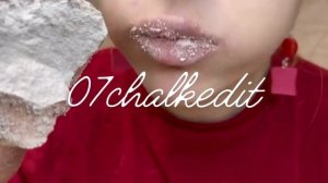 Хруст МОКРЫМ мелом 🌊| Мокрый мел в пасте | Wet chalk with cream |