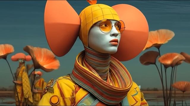 Сюрреалистические сцены в оранжевом и желтом смотреть онлайн