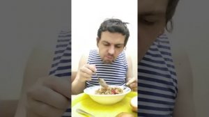 Обжор мукбанг / индейка Рузком тушёная с зелёным горошком / очень вкусно и полезно