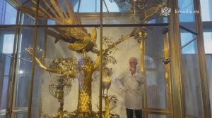 Лидеры СНГ в Эрмитаже послушали часы «Павлин», Санкт-Петербург, 23 декабря 2025 года