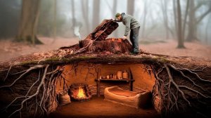 Постройка тайной подземной лачуги. Здорово получилось.