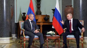 Владимир Путин с Премьер-министром Республики Армения Николом Пашиняном, Санкт-Петербург, 22 декабря