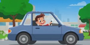 Пёстрые машинки мультик