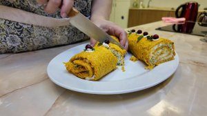 Программа "Вкусные истории". Морковный рулет с плавленым сыром
