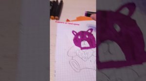 рисую рисунок из бумажного пакетика "пора рисовать"