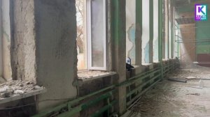 В керченской школе № 13 проводят капитальный ремонт спортзала