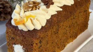 Рецепт морковно-орехового кекса с карамельным кремом