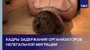 Кадры задержания организаторов нелегальной миграции