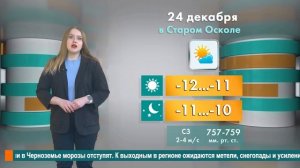 Погода в Старом Осколе на 24 декабря
