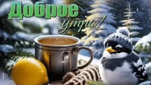 Доброе зимнее утро! Волшебство первых лучей. Шикарная музыкальная открытка.