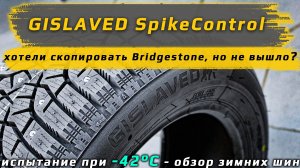 GISLAVED SpikeControl - испытание холодом в обзоре зимних шин