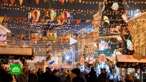 МОСКВА .. НОВОГОДНЯЯ НАРЯДНАЯ КРАСИВАЯ В ОГНЯХ .