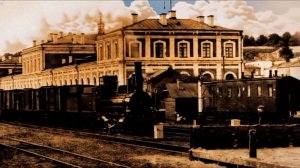 Железнодорожная станция в городе Владимир на оживших фотографиях начала 20-го века