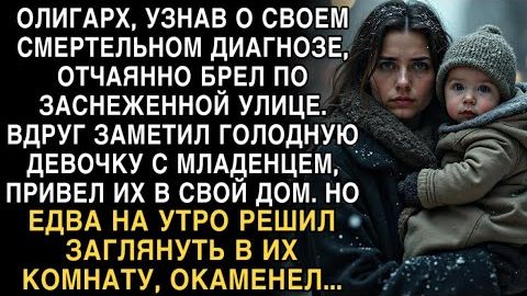 Я ПЛАКАЛ, ЧИТАЯ! ОЛИГАРХ ПРИВЁЛ ГОЛОДНУЮ ДЕВОЧКУ С МЛАДЕНЦЕМ ДОМОЙ. УТРОМ ЗАГЛЯНУЛ И ОКАМЕНЕЛ... смотреть онлайн