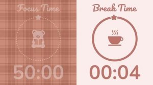 (🎲) pomodoro 50/10 (brown noise!!) -- помодоро 50/10 (коричневый шум)