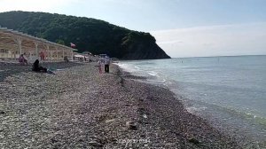 Утро, море, пляж. Архипка 7_30 21_июня 2025 год. Автор Юрий Кочев