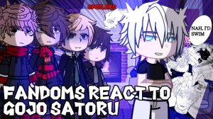 Реакция фандомов на Годжо / Персонажи из разных вселенных / Гача реакция / Jujutsu Kaisen
