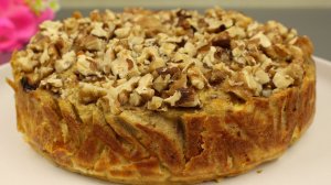 Яблочно - морковный пирог с овсянкой без муки и без сахара.