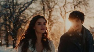 Очарованные снегопадом