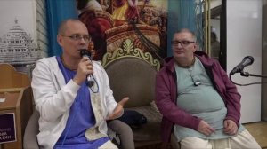 Е.М. Патита Павана дас и Е.М. Ачьютатма дас. Брахмотсава, Куусинена, 21 декабря 2025г.