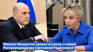 Михаил Мишустин провел встречу с главой Росприроднадзора Светланой Радионовой