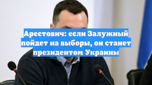 Арестович: если Залужный пойдет на выборы, он станет президентом Украины