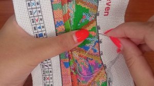 Как я вышиваю на руках в два прокола