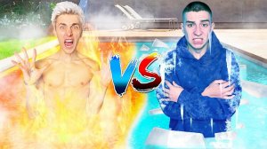 ГОРЯЧИЙ vs ХОЛОДНЫЙ Бассейн Челлендж !   А4